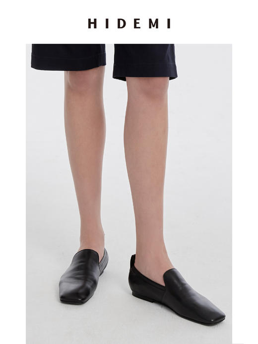 HIDEMI 新款方头小羊皮平底鞋 商品图4