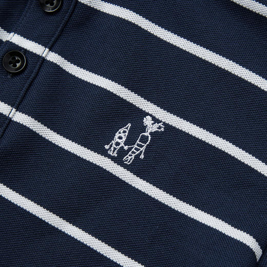 【纯棉条纹Polo衫】童装条纹纯棉POLO衫男童2021夏季新款短袖T恤 商品图5