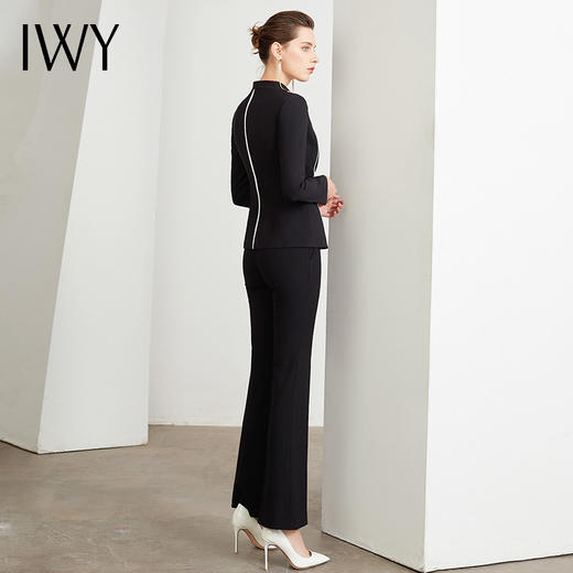 IWY/黑色商务西装套装女英伦风时尚修身气质女神职业职场通勤正装	CP16-B 商品图3