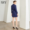 IWY/藏青气质时尚职业西装连衣裙女长袖双排扣修身显瘦通勤上班工作服Q902-N 商品缩略图3