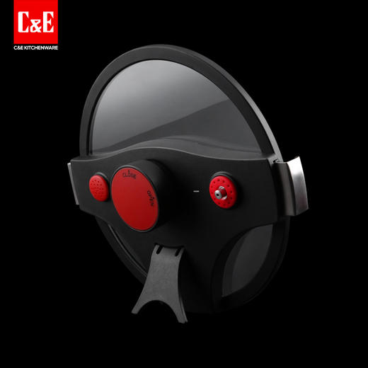 C&E创艺厨具 新品蓝钻微压锅 防爆压力不粘家用炖锅 微压焖烧一体锅压力锅汤锅炖锅 商品图1