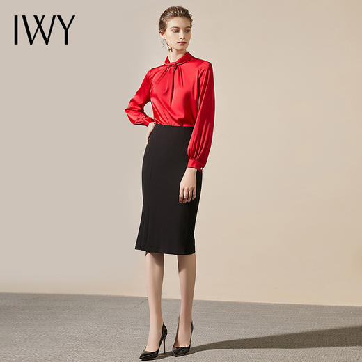 IWY/西装衬衫裙正装轻熟霸气修身高端女款时装款上班职业女装显高203100B1+193078S2 商品图0