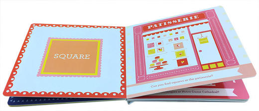 你好世界 巴黎 英文原版 Hello World Paris 巴黎地标及认知形状 亲子互动读物 英文版幼儿英语启蒙绘本 睡前故事纸板书 进口书籍 商品图2