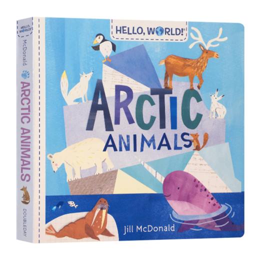 你好科学小世界 北极动物 英文原版 Hello World Arctic Animals 幼儿英语启蒙认知纸板书 知识科普百科绘本 英文版进口原版书籍 商品图3