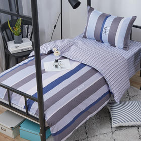 惠慈家居 单人全棉斜纹三件套 （被套155*205cm /床单155*230cm /枕套47*72cm ）