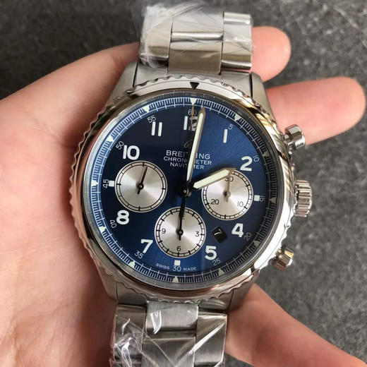 🆕超霸气BL百年灵飞行员8系列出货 承载7750机芯 316钢 精钢和玫瑰金可以选择！！达摩非常到位 美轮美奂 美不胜收 ！！搭配专柜正品一致的904不锈钢，材质 跟原装一样 。 商品图0