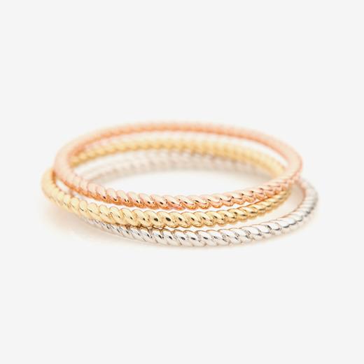 订购10周到｜Otiumberg-Gold Twisted-细花纹 戒指（玫瑰金）［英国设计师］ 商品图1