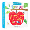 你好科学小世界 苹果是怎样生长的 英文原版 Hello World How Do Apples Grow 幼儿英语启蒙早教益智认知图画书 科普绘本纸板书 商品缩略图0
