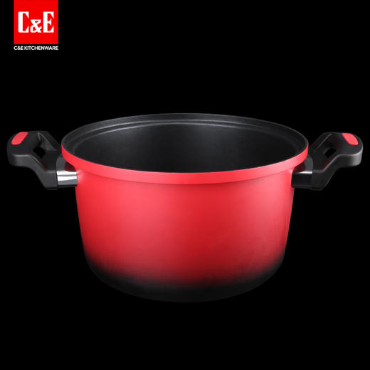 C&E创艺厨具 新品蓝钻微压锅 防爆压力不粘家用炖锅 微压焖烧一体锅压力锅汤锅炖锅 商品图5