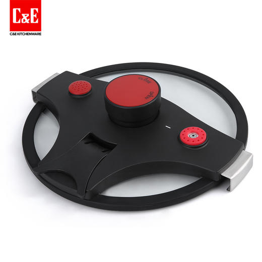 C&E创艺厨具 新品蓝钻微压锅 防爆压力不粘家用炖锅 微压焖烧一体锅压力锅汤锅炖锅 商品图3