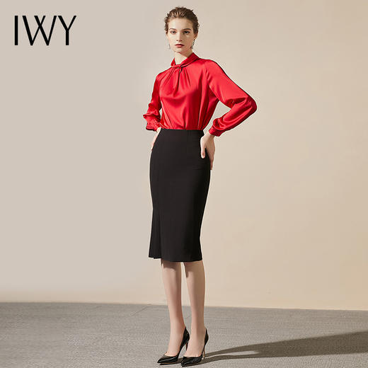IWY/西装衬衫裙正装轻熟霸气修身高端女款时装款上班职业女装显高203100B1+193078S2 商品图4