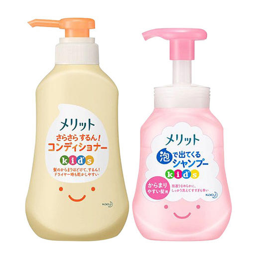 日本花王儿童蜜桃味洗发300ml护发360ml 商品图4