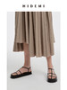 HIDEMI 系带设计感小羊皮厚底凉鞋 黑色/白色/鹅黄色/云雾紫 商品缩略图3