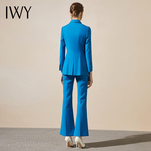 IWY/春秋时尚总裁蓝色西装套装气质洋气青果领商务正装203133C1+203133P3 商品图3