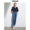 VIMAGE纬漫纪品牌女装百搭显瘦修身弹力小脚牛仔裤VA2105105 商品缩略图1