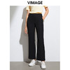 VIMAGE纬漫纪通勤职业显瘦直筒长裤女裤VA2105103 商品缩略图4