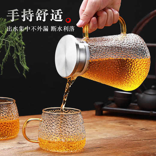 加厚耐高温玻璃水壶家用防爆凉白开水壶大容量果汁冷热水壶煮茶壶。 商品图3