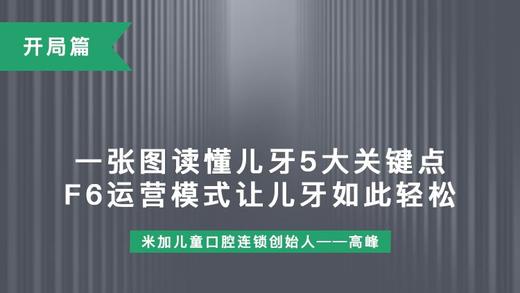 第1课-F6模式让儿牙运营如此简单 商品图0