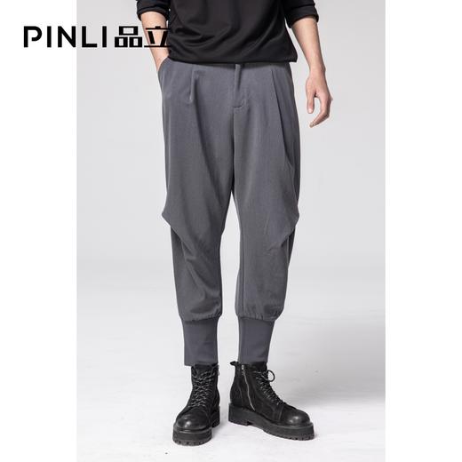 PINLI品立收脚哈伦休闲长裤男装新款高街ins潮B212517360 商品图4