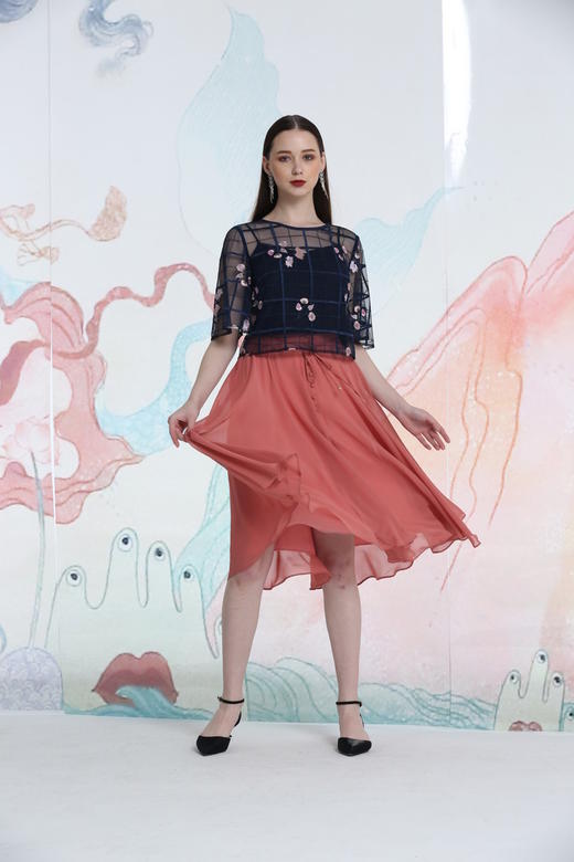 2B5981--、十样锦、祖母绿半裙（尺寸图不全）--秣驷芝田--《洛神赋》 商品图7