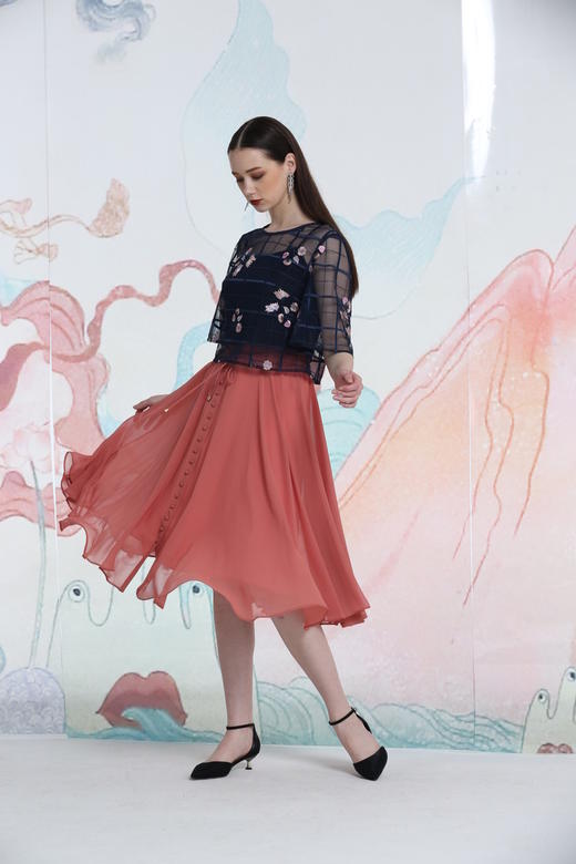 2B5981--、十样锦、祖母绿半裙（尺寸图不全）--秣驷芝田--《洛神赋》 商品图8