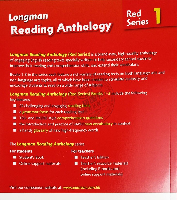 朗文阅读文选1红色系列英文原版longman Reading Anthology 1 Red Series 提高阅读理解能力进口原版英语词汇学习书籍英文版书 华研外语