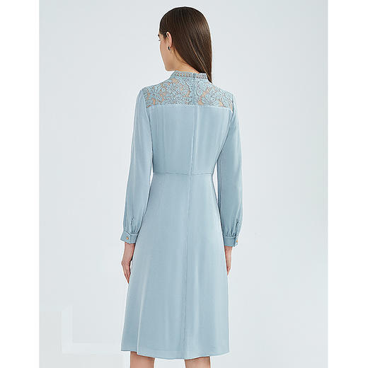 故障 EITEI爱特爱女装春季新品商场同款高腰修身立体裁剪优雅蕾丝拼接连衣裙6307001 商品图4