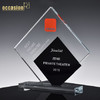 创意水晶奖杯授权定制定做高档黑水晶牌荣誉奖座刻字制作奖牌纪念 商品缩略图0
