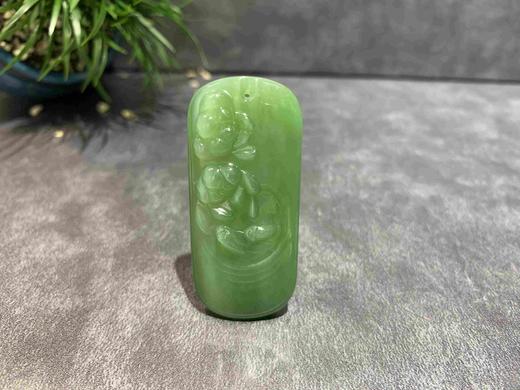 【御珠宫坊】碧玉花鱼挂件 商品图0