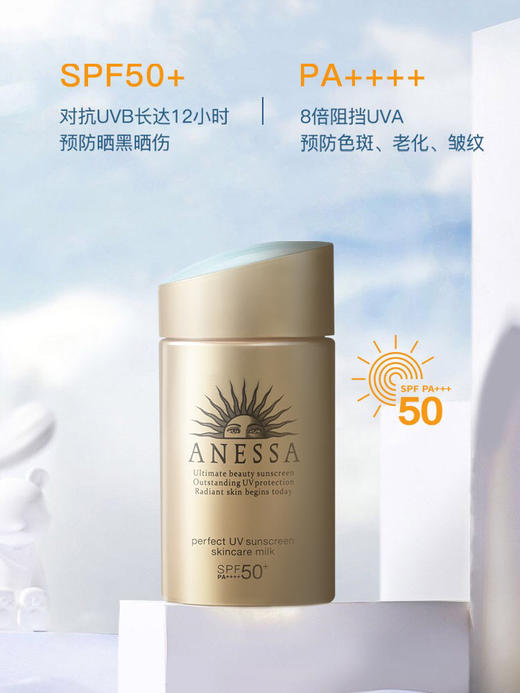 资生堂安热沙小金瓶防晒霜安耐晒60ml 26年11月 商品图6