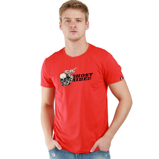 NMT-1310夏装新款自由基地创意趣味青春流行个性简约标准圆领短袖衫 商品图3