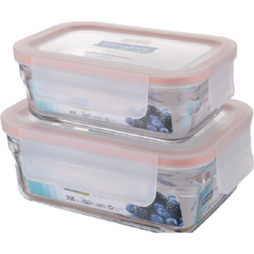  Glasslock 직사각유리밀폐용기700ml+395ml