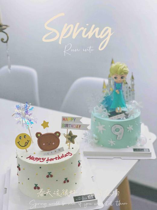 ins风复古小熊蛋糕，部分装饰随机搭配 商品图3