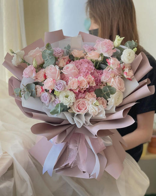 清雅绝尘----绣球韩式花束十选一 商品图8