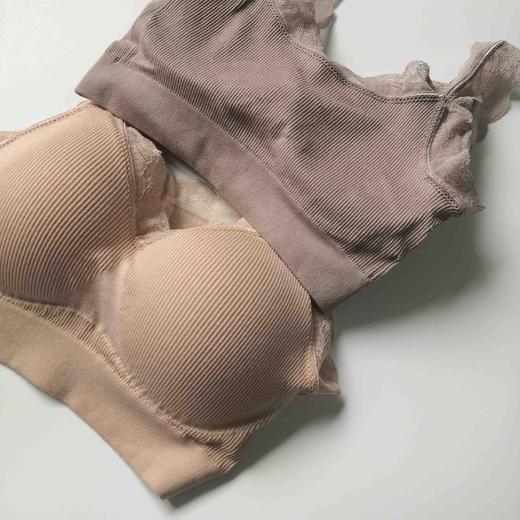 【必败榜——经典内衣】背心式内衣 出口日本 不往上跑的Bra 棉质螺纹花边文胸 包纱增强内衣包裹性 不易变形的一款均码内衣 哺乳期后的救星内衣 商品图8