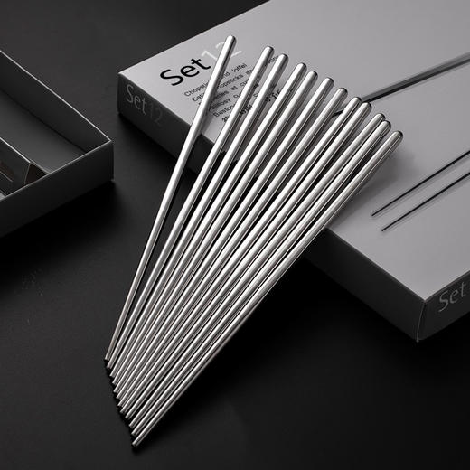 【正品保证 限时买一送一】MAYNOS 筷勺12件套 304不锈钢餐具套装 商品图11