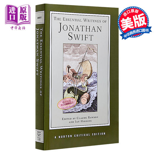 【中商原版】The Essential Writings of Jonathan Swift 英文原版 乔纳森 斯威夫特必读精品 诺顿文学解读系列 Jonathan Swift 商品图0