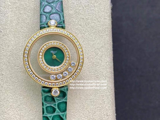 【萧邦HAPPY DIAMONDS系列快乐钻腕表】新增新绿表盘 蓝宝石玻璃镜面 我们就是自己的神话 原厂瑞士石英机芯 镜面内7颗快乐钻自由转动 商品图0