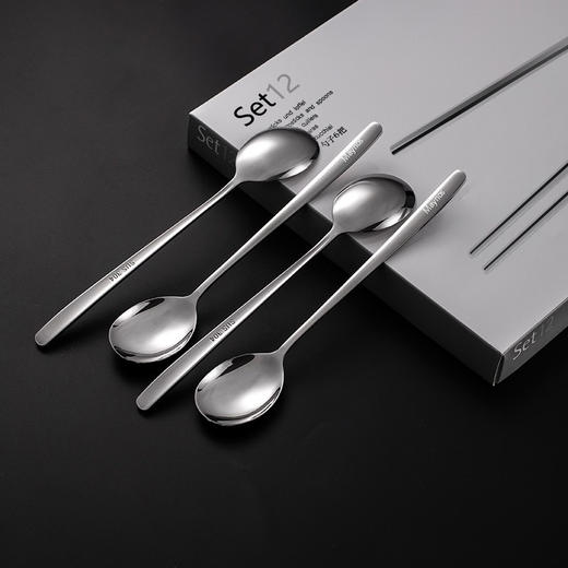 【正品保证 限时买一送一】MAYNOS 筷勺12件套 304不锈钢餐具套装 商品图9