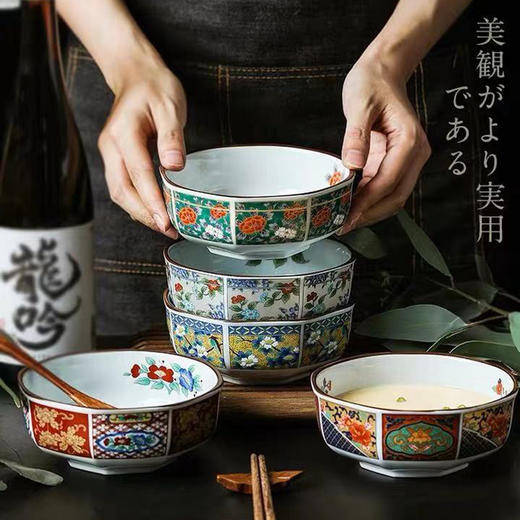 华彩古伊万里-银彩碗   |  日本进口陶瓷碗家用有田烧宫廷和风餐具日式吃饭汤钵碗！ 商品图2