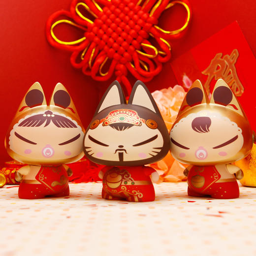 【为思礼合集】拽猫原创公仔 DIY动物涂鸦 汽车车载摆件 创意浪漫礼物 集物系 商品图3