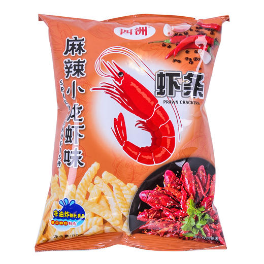 四洲麻辣小龙虾味虾条80g 商品图0
