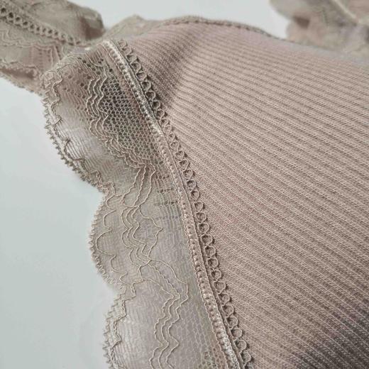 【必败榜——经典内衣】背心式内衣 出口日本 不往上跑的Bra 棉质螺纹花边文胸 包纱增强内衣包裹性 不易变形的一款均码内衣 哺乳期后的救星内衣 商品图11