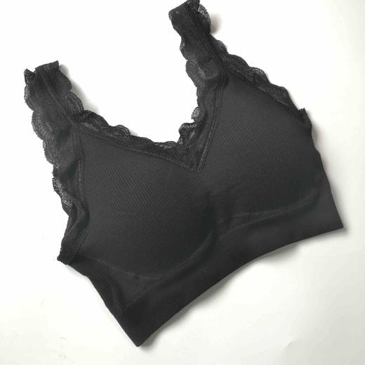【必败榜——经典内衣】背心式内衣 出口日本 不往上跑的Bra 棉质螺纹花边文胸 包纱增强内衣包裹性 不易变形的一款均码内衣 哺乳期后的救星内衣 商品图4
