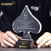 水晶奖杯定制定做高档奖牌创意优秀员工纪念品感谢牌奖座刻字代理 商品缩略图0