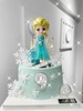 冰雪奇缘主题蛋糕，全部来自英国的蓝风车无添加动物奶油，主题装饰或有部分随机搭配，每款都是特别的存在 商品缩略图0