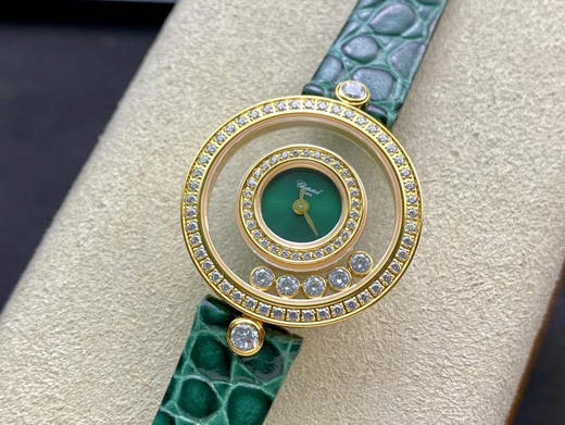 【萧邦HAPPY DIAMONDS系列快乐钻腕表】新增新绿表盘 蓝宝石玻璃镜面 我们就是自己的神话 原厂瑞士石英机芯 镜面内7颗快乐钻自由转动 商品图14