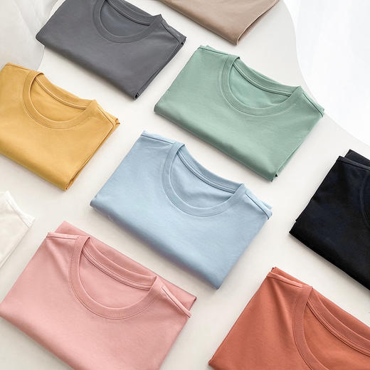 男女情侣款索罗纳凉感科技面料短袖T恤（17色） 商品图5