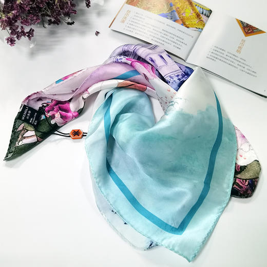 天津大学真丝小方巾女百搭丝巾桑蚕丝 商品图0