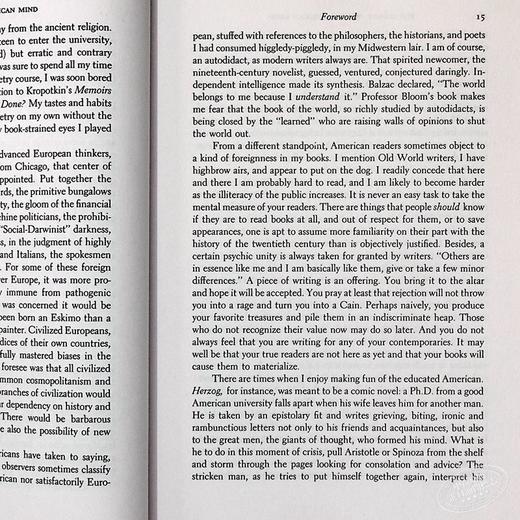 【中商原版】美国精神的封闭    英文原版	Closing of the American Mind 商品图5